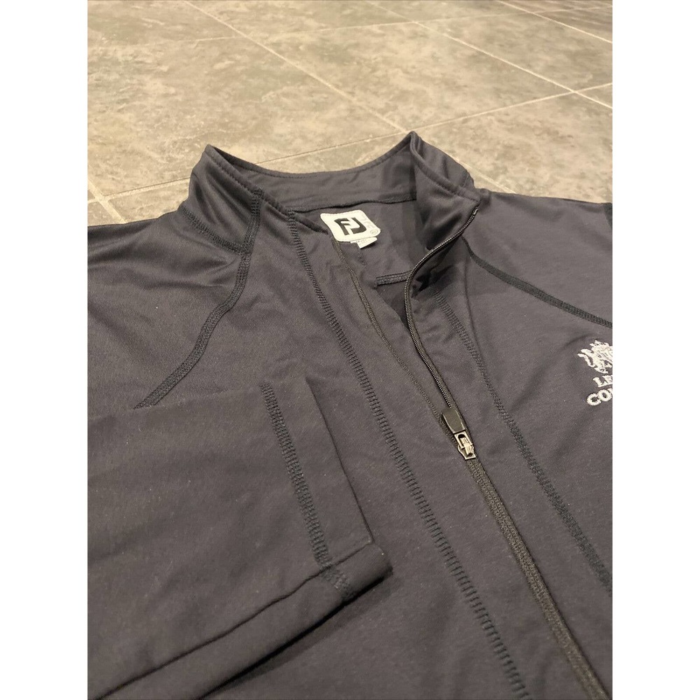 Women's FootJoy Full Zip Golf Leisure Mock Neck Jacket Size XL‎ Black